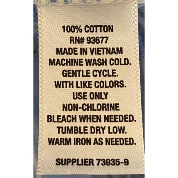 A.N.A. A New Approach Blue and White Plaid Shirt Buttoned Women's Size M Cotton - Picture 5 of 8